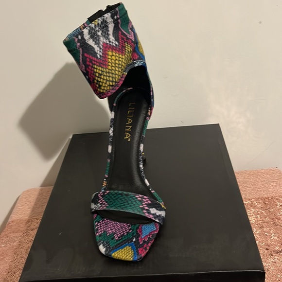 Sexy colorful Snake Skin heels! Just waiting on you!!! ❤️ - Picture 2 of 5